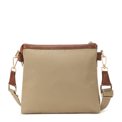 Tripper Crossbody/Sling Bag (Metal Zip) Sand
