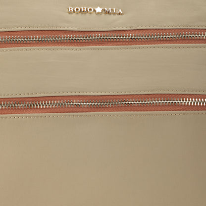 Tripper Crossbody/Sling Bag (Metal Zip) Sand