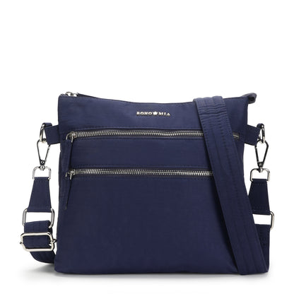 Tripper Crossbody/Sling Bag - Navy Blue (Silver Metal Zip)