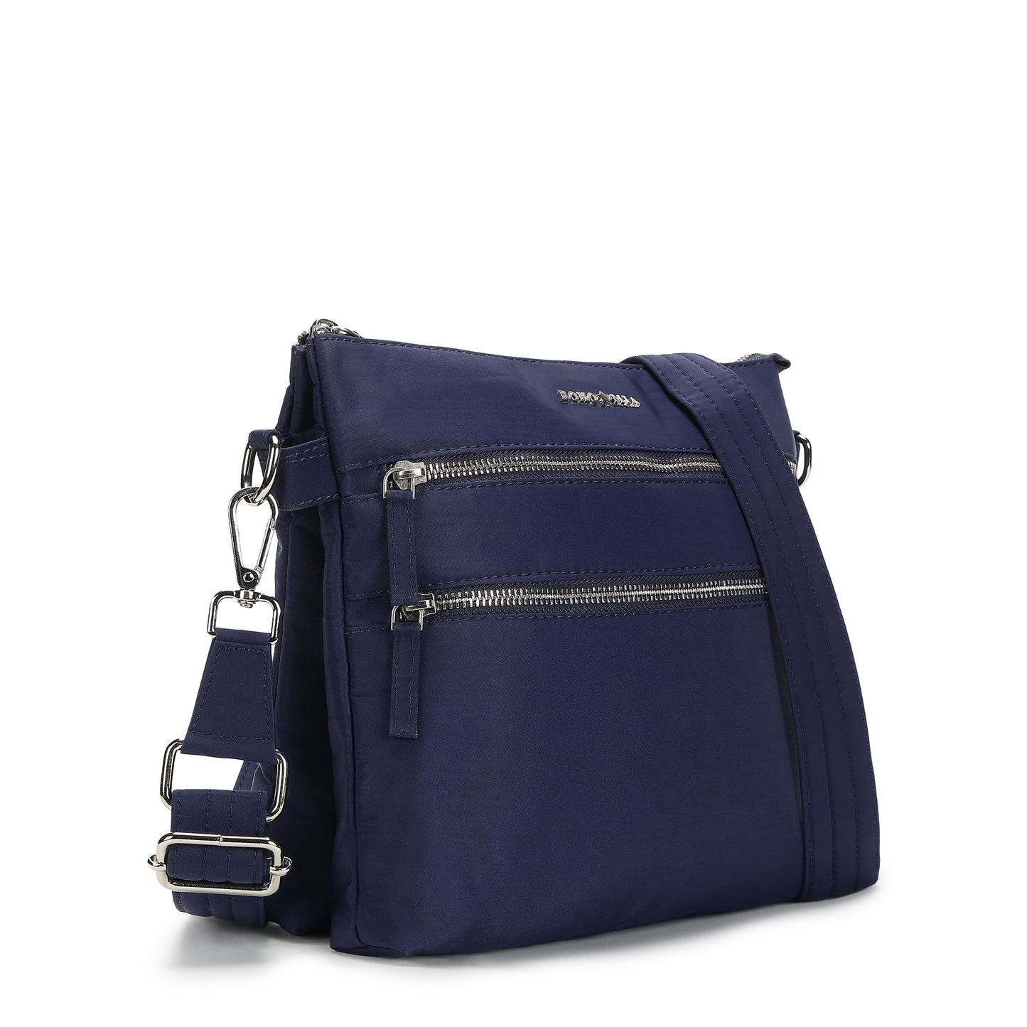 Tripper Crossbody/Sling Bag - Navy Blue (Silver Metal Zip)