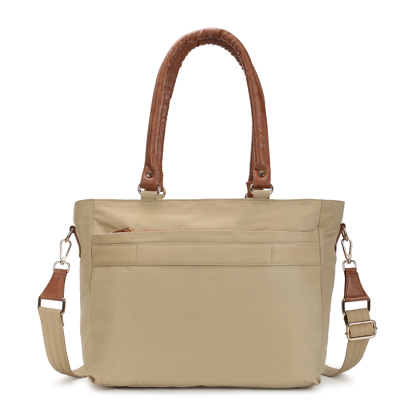 Wanderer Midi Work Bag (Sand) - Versatile Everyday Work Tote with Laptop Compartment & Pockets