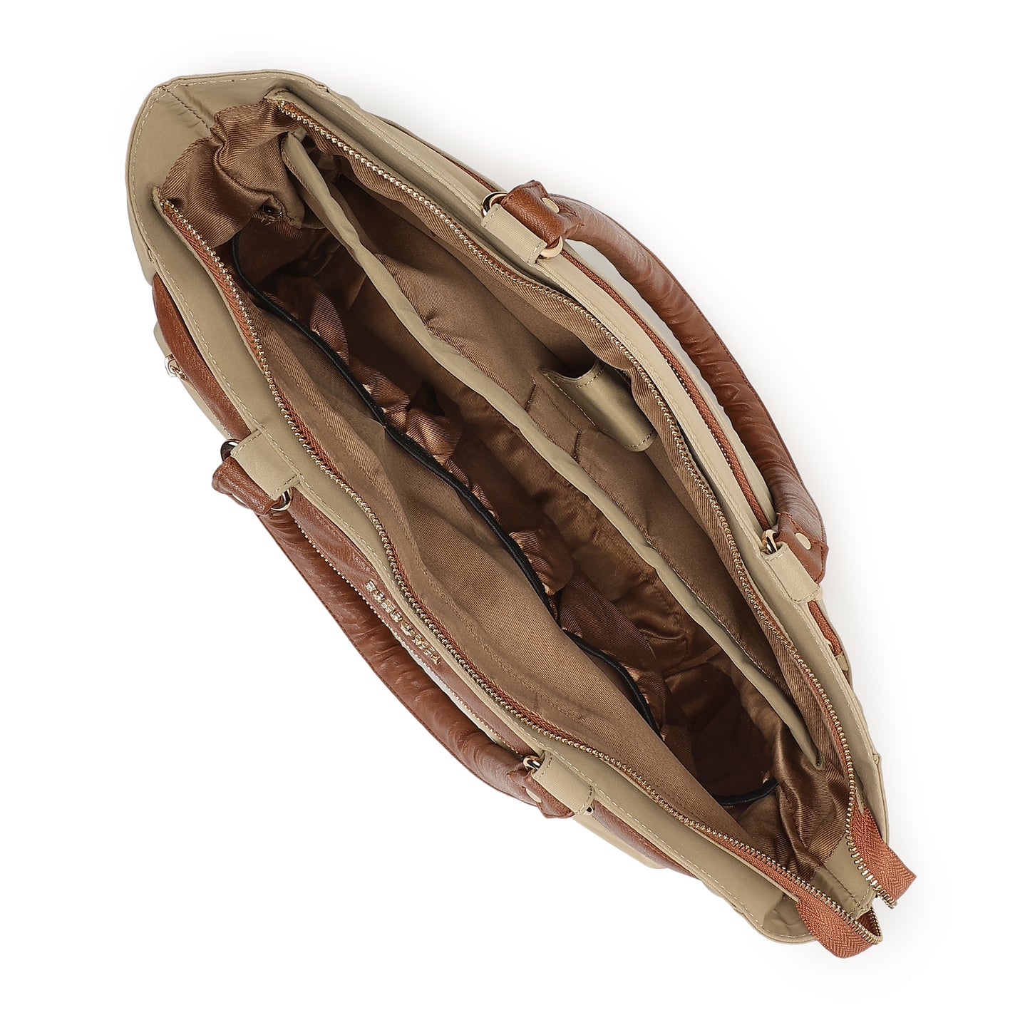 Wanderer Midi Work Bag (Sand) - Versatile Everyday Work Tote with Laptop Compartment & Pockets
