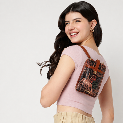 Breeze Mobile Sling Wallet (Bali Print)