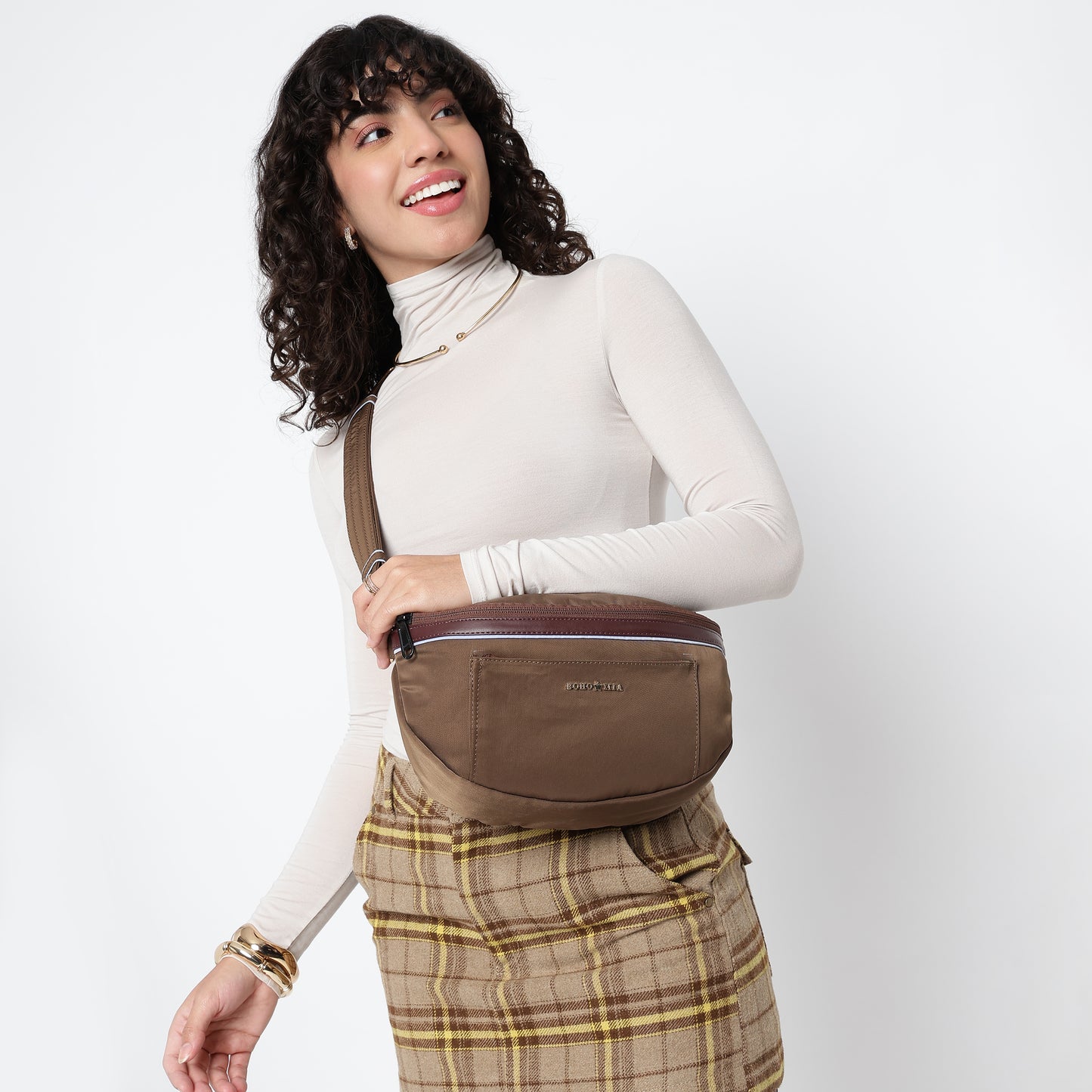 EDC Crossbody/Sling Bag (Brown) - Bohomia