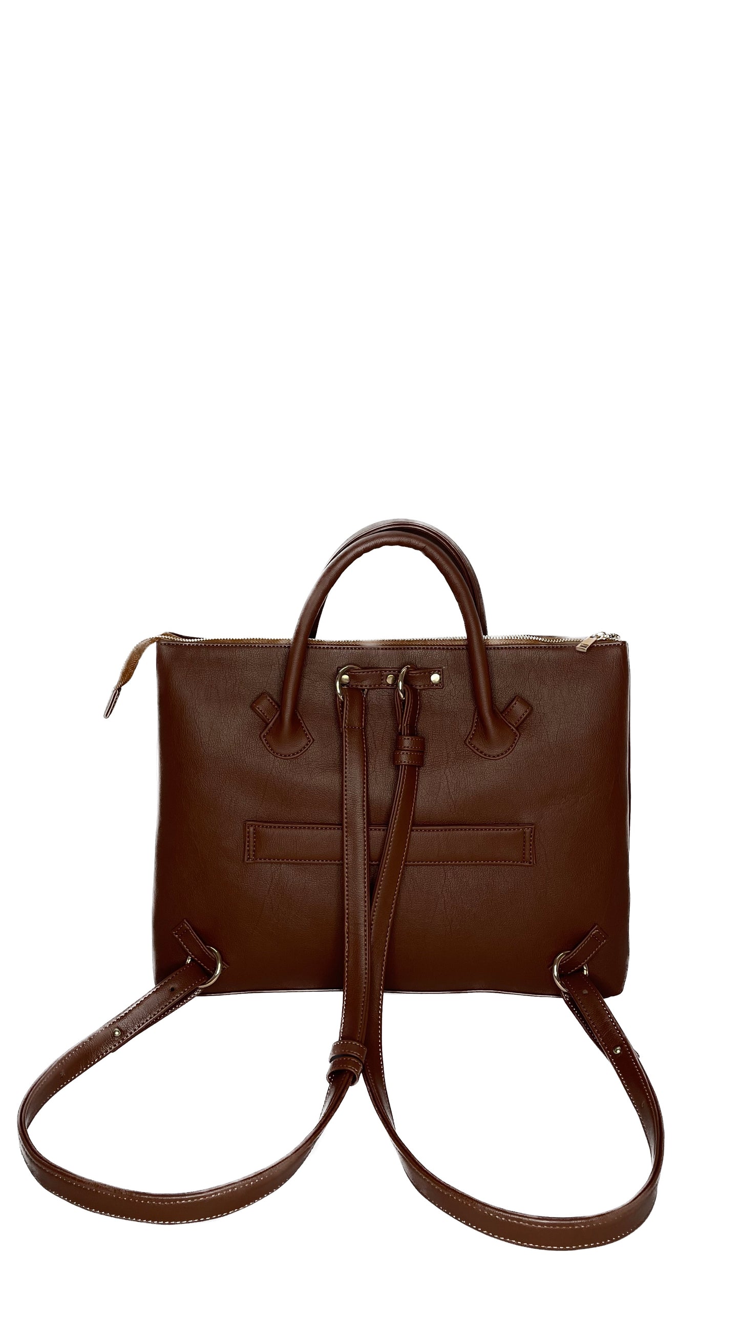 Bohomia Metropolitan Totepack (Light Brown) - 3 Way Carry Work Tote with Laptop Compartment + 8 Pockets