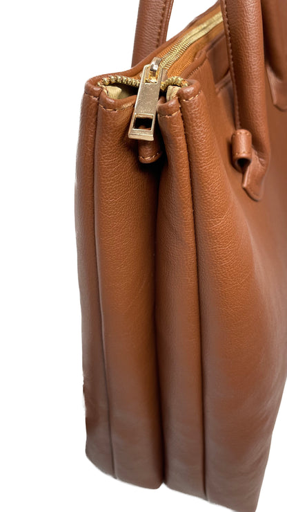 Bohomia Metropolitan Totepack (Light Brown) - 3 Way Carry Work Tote with Laptop Compartment + 8 Pockets