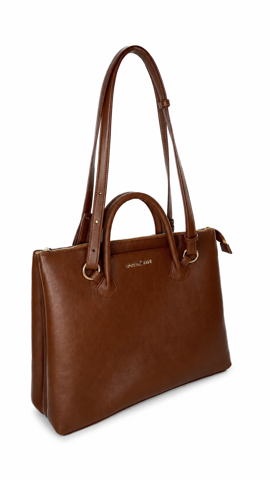 Bohomia Metropolitan Totepack (Light Brown) - 3 Way Carry Work Tote with Laptop Compartment + 8 Pockets