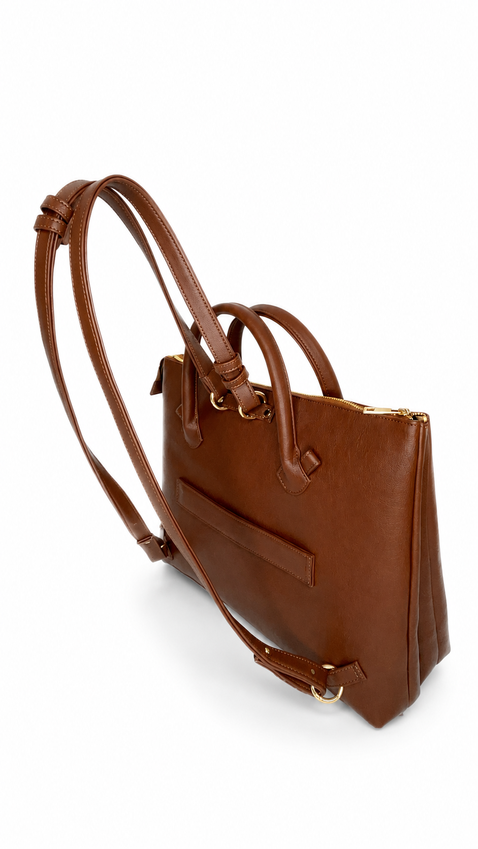 Bohomia Metropolitan Totepack (Light Brown) - 3 Way Carry Work Tote with Laptop Compartment + 8 Pockets