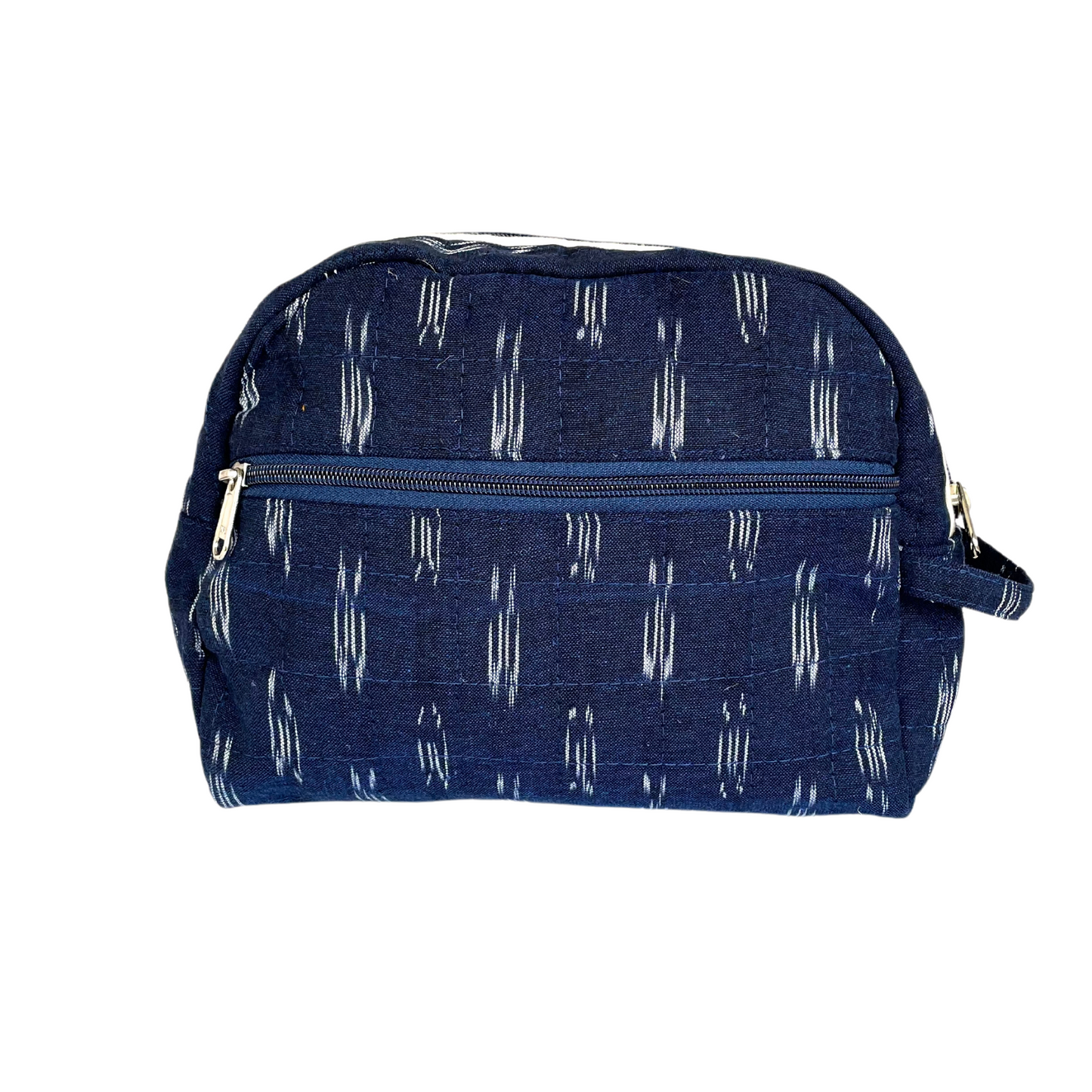 Grassroots Bohomia Ikkat Packeasy Toiletry Bag-NAvy blue image 1