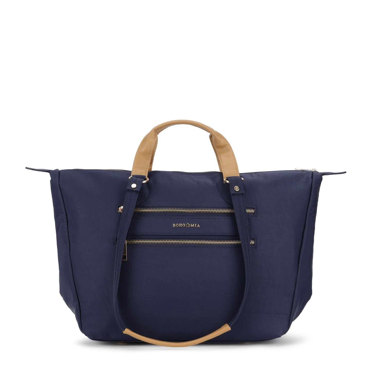 Cabin Tote Midi In Navy Blue image 2