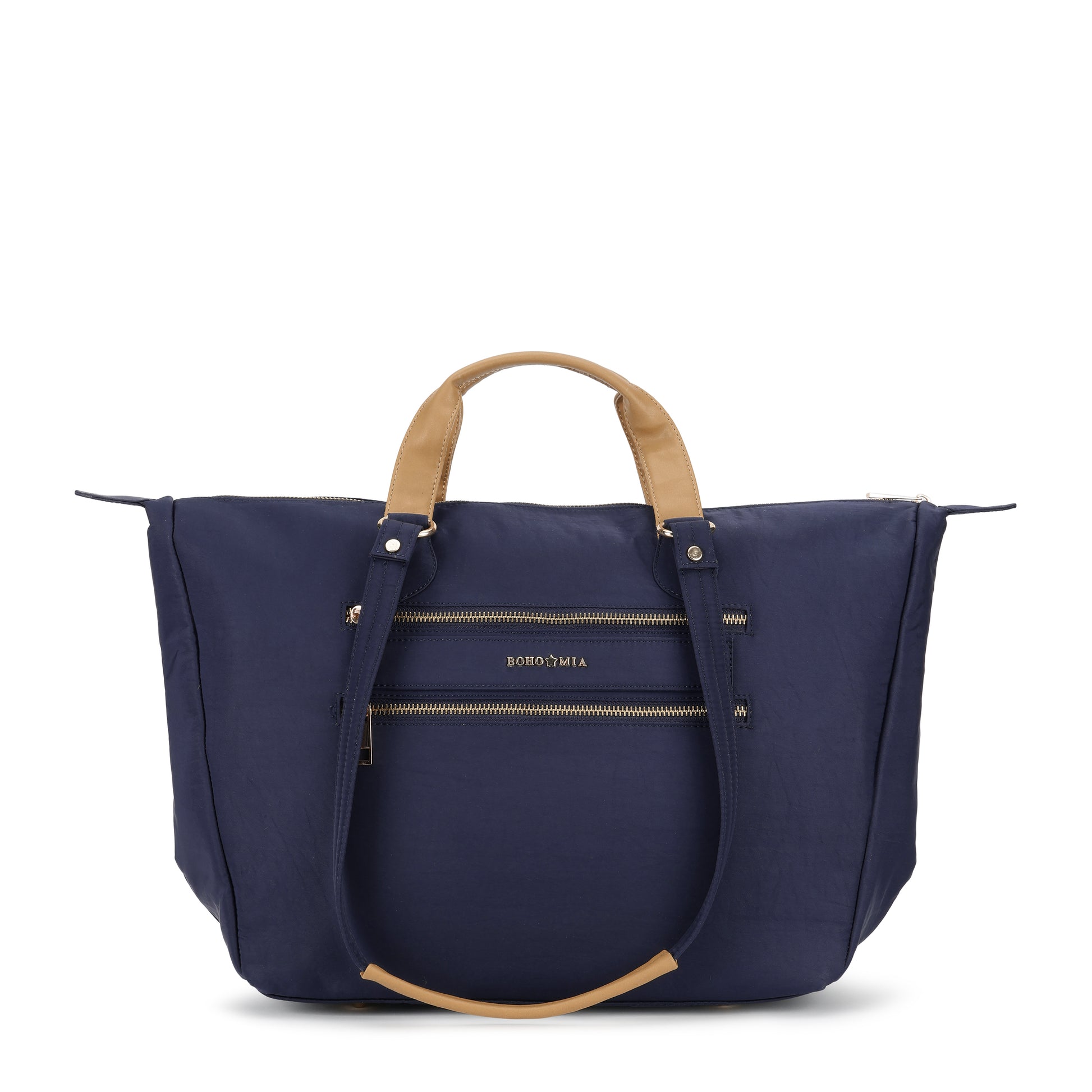 Cabin Tote Midi In Navy Blue image 2