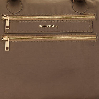 Cabin Tote Midi In Dark Brown image 6
