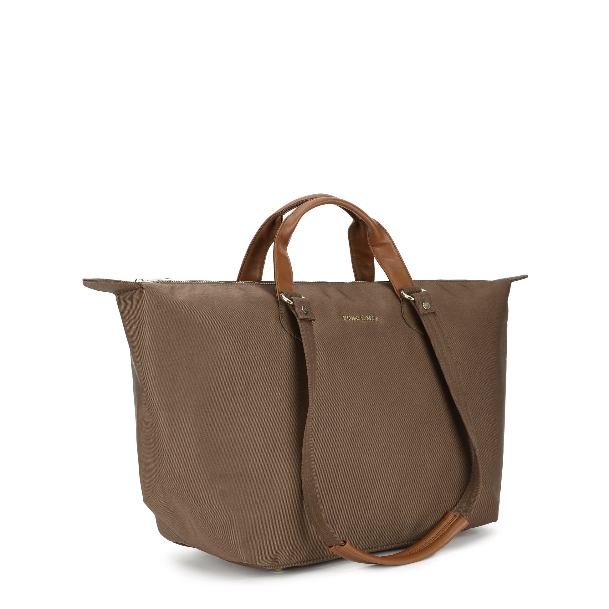 Cabin Tote Midi In Dark Brown image 3