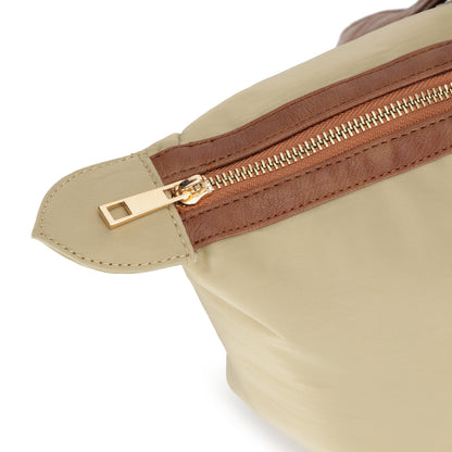 Cabin Tote Midi In Beige image 8