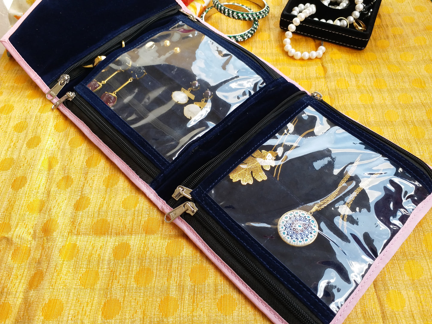Jewellery Folder -Jewellery Organizer From Bohomia -Red image 4
