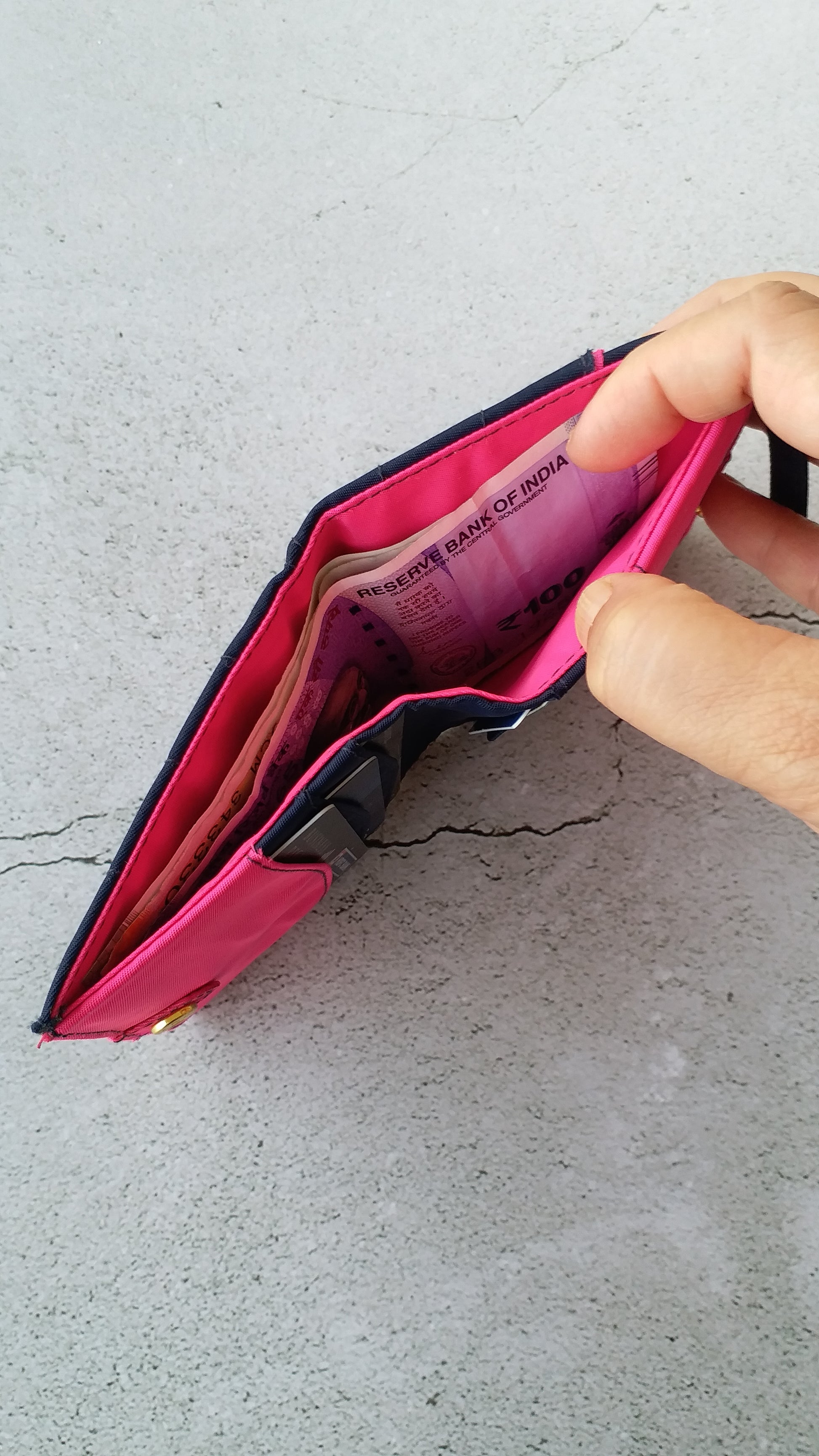 Bohomia Pocket Wallet (Hot Pink &  Blue)