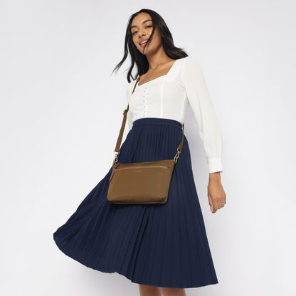 Be-Right-Back(BRB)- Khaki : Crossbody/Sling Bag