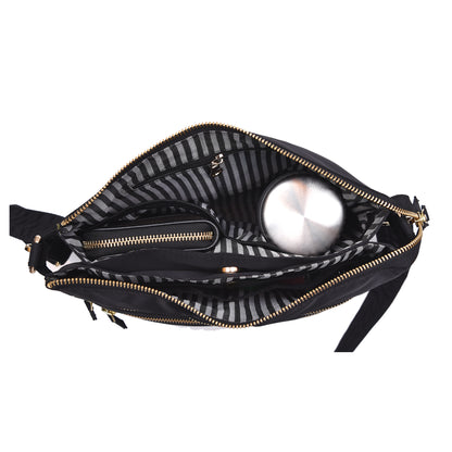 Tripper Crossbody/Sling Bag - Navy Blue (Silver Metal Zip)