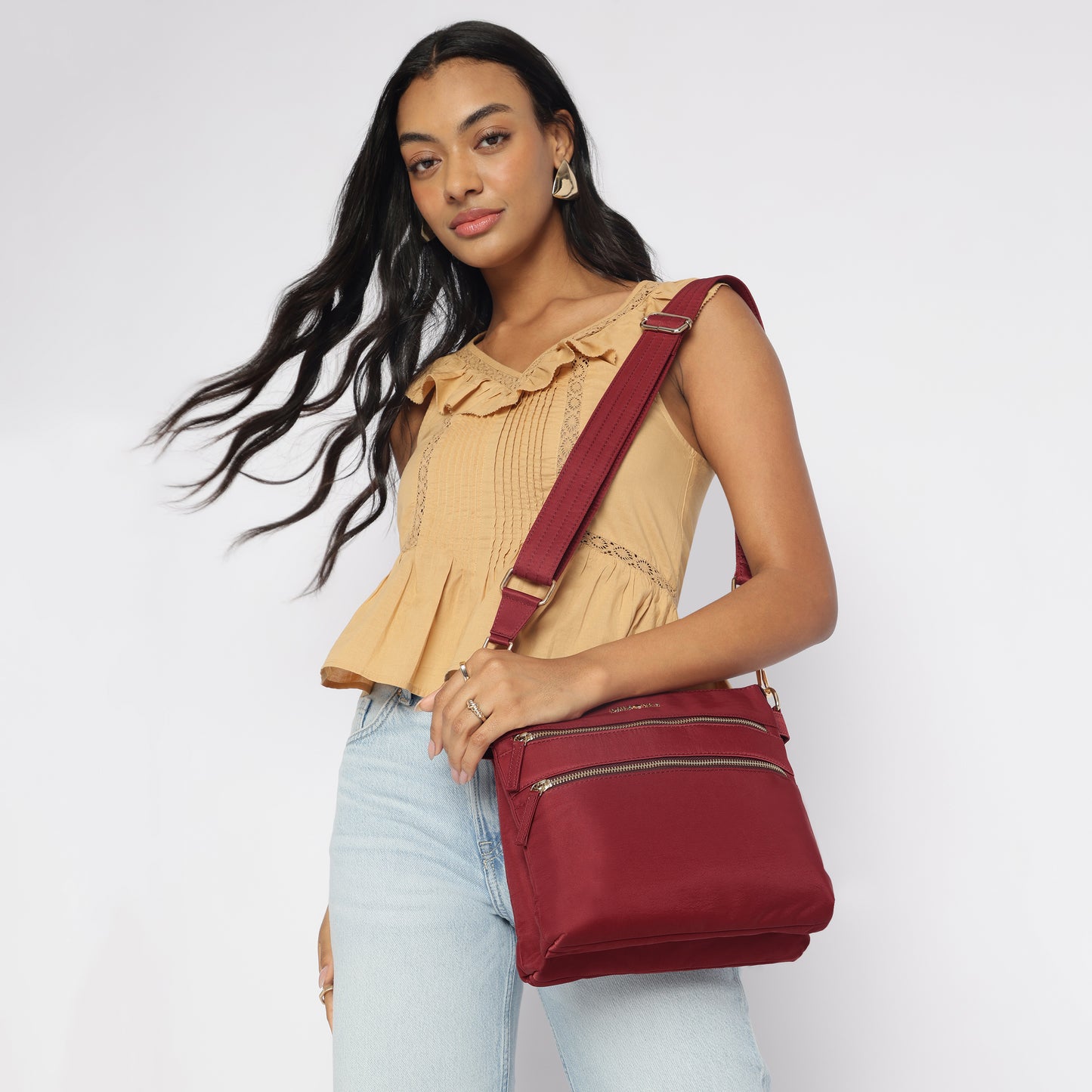 Tripper Crossbody/Sling Bag -Burgundy image 1