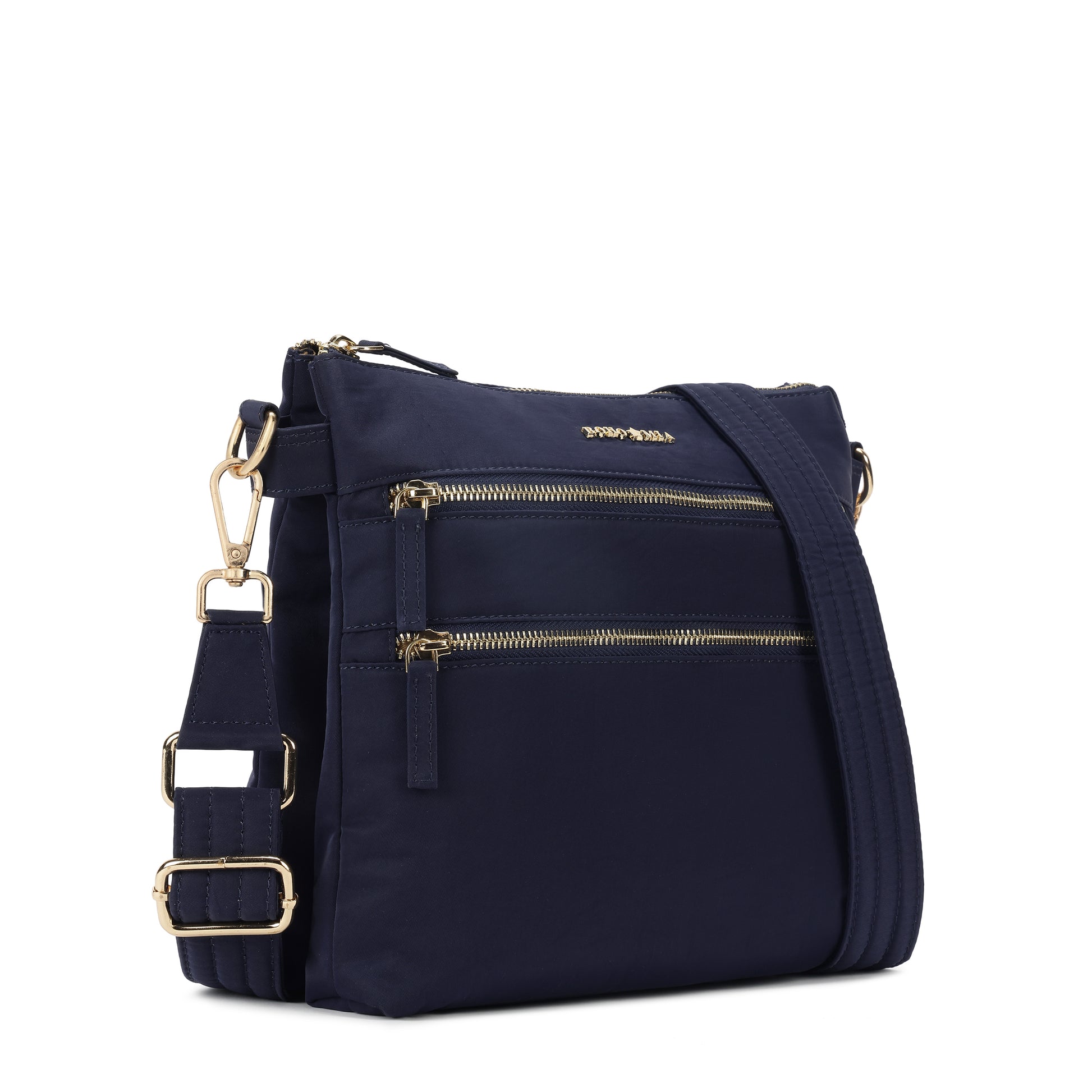 Tripper Crossbody/Sling Bag - Navy Blue (Gold Metal Zip) image 2