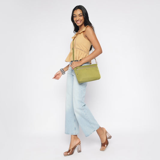 Be-Right-Back(BRB)- Lime Green : Crossbody/Sling Bag image 1
