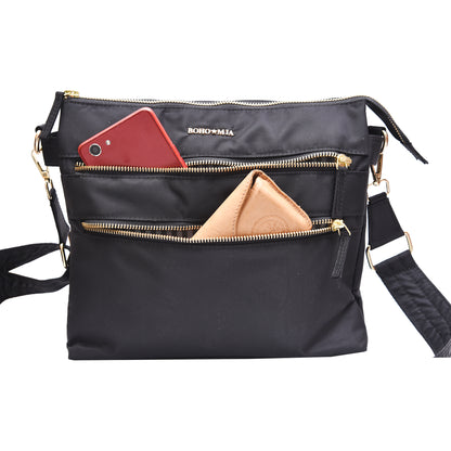 Tripper Crossbody/Sling Bag (Metal Zip) Black image 10