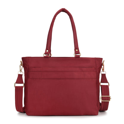 Wanderer Midi Work Bag in Burgundy image 3