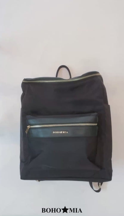 Bohomia Commuter Backpack Black (Lightweight Nylon)